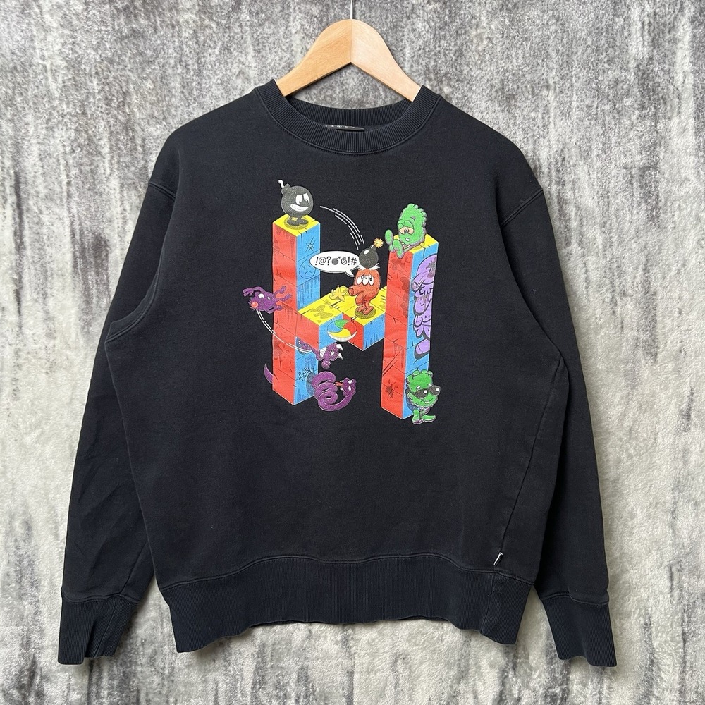 Vintage Y2K The Hundreds Boomshell Skateboard Sweatshirt Size Large Qbert